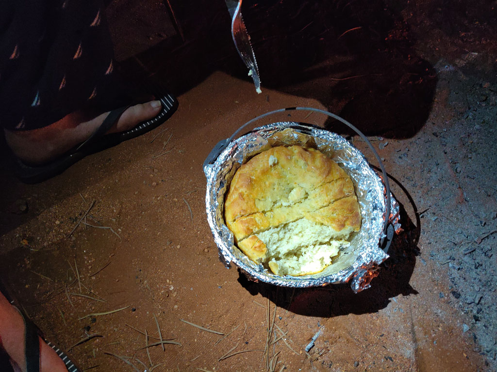 Camp oven Bread