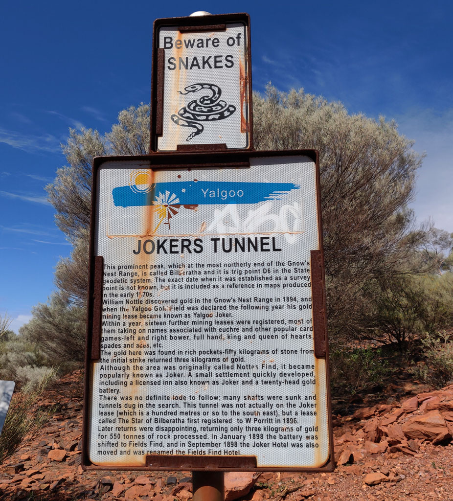 Jokers tunnel sign