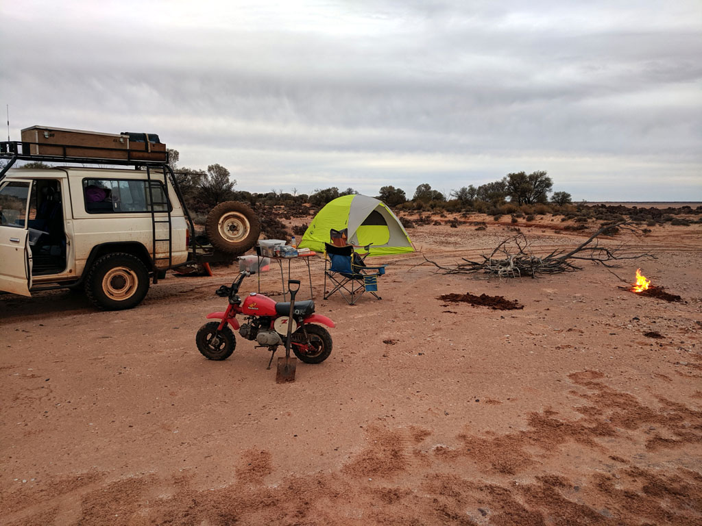 Camp on western edge of Lightfoot Lake