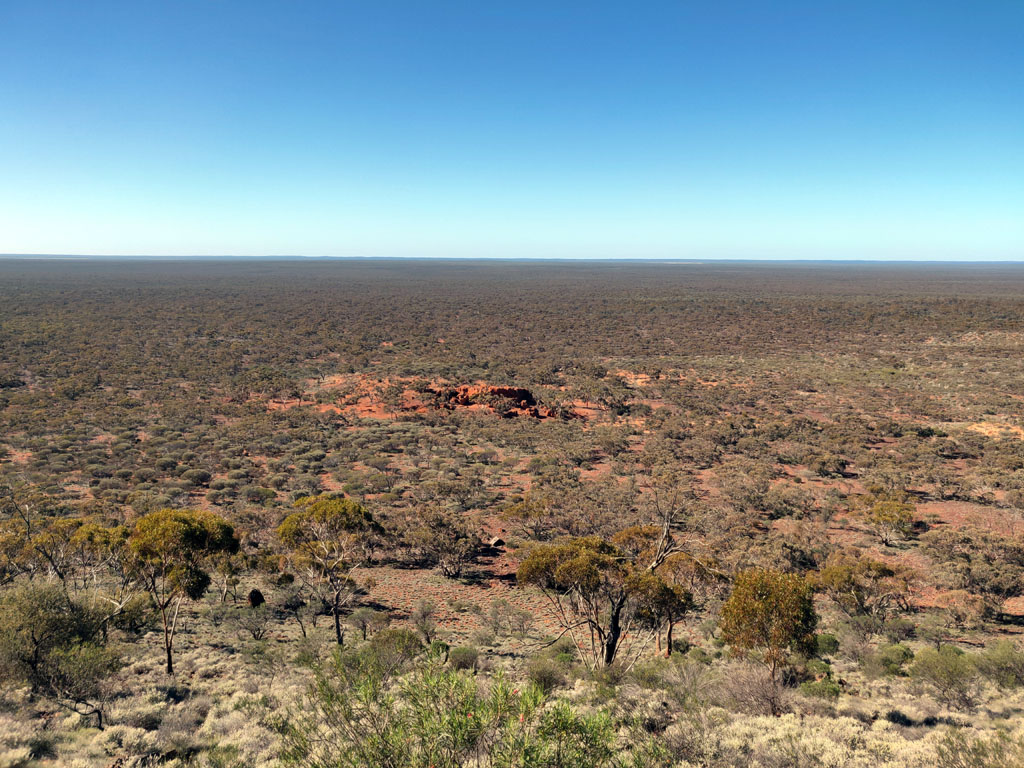 View east from Mt Manning Range