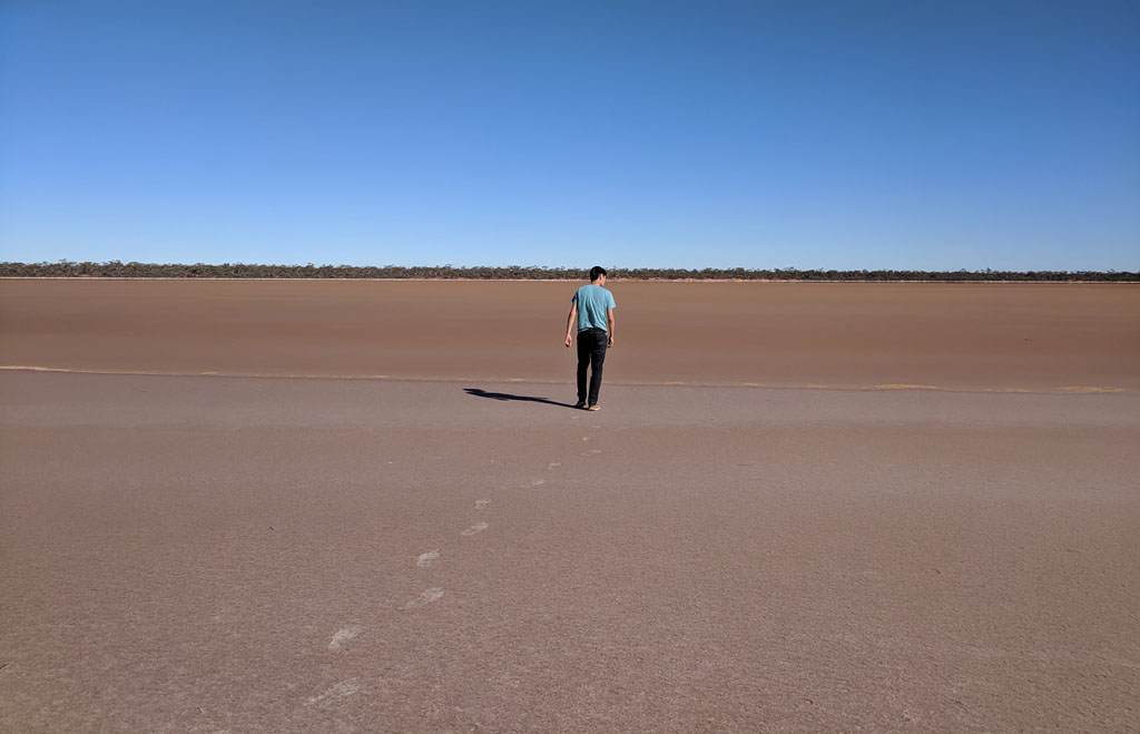 walk on water (well, dry lake)