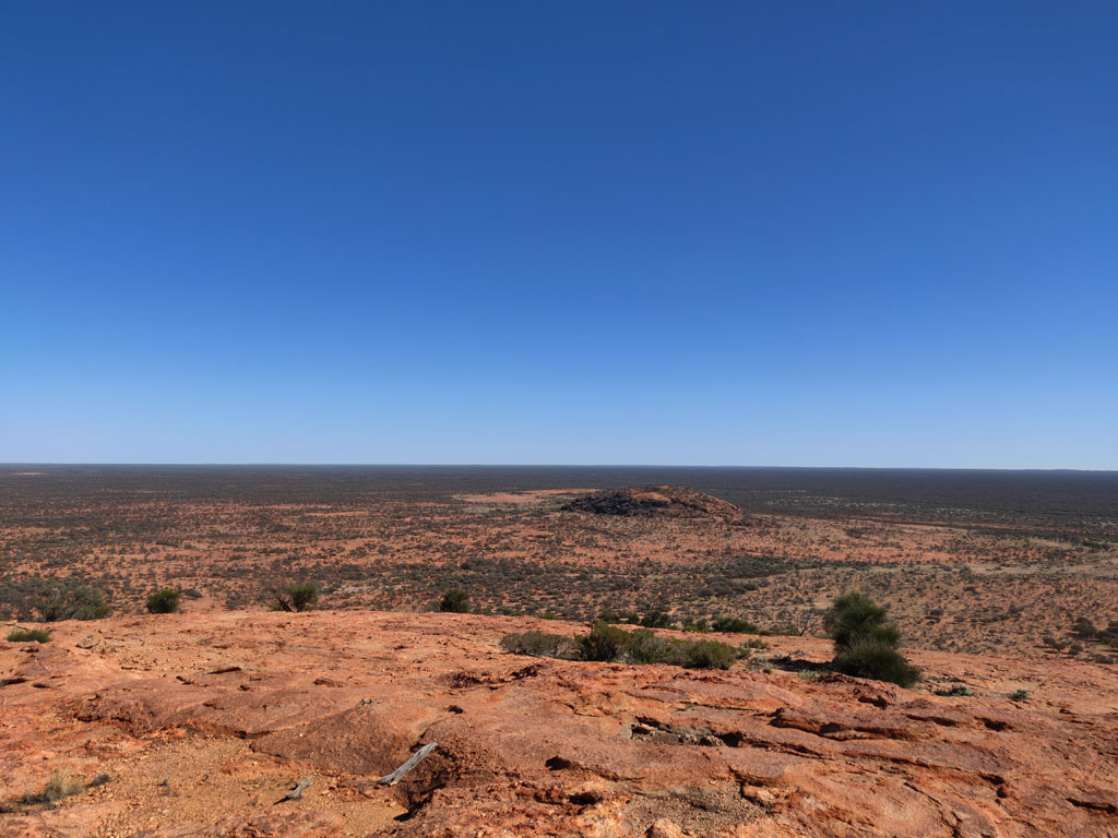 View North East and another outcrop to visit