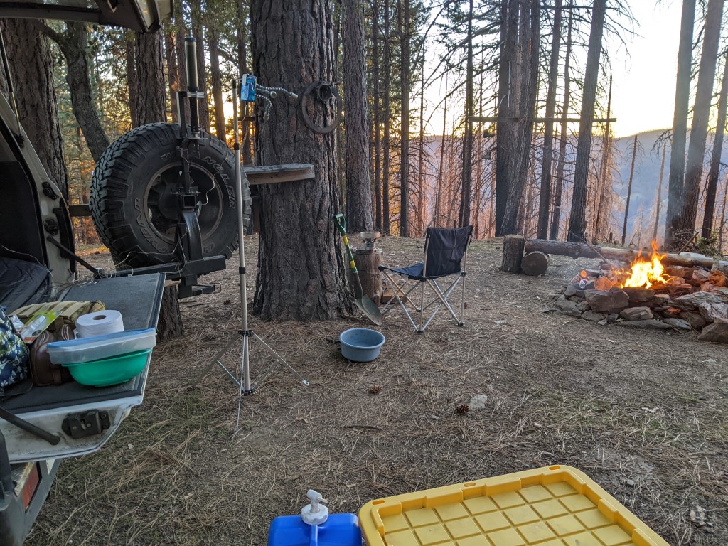 Camp near Hermit Rock
