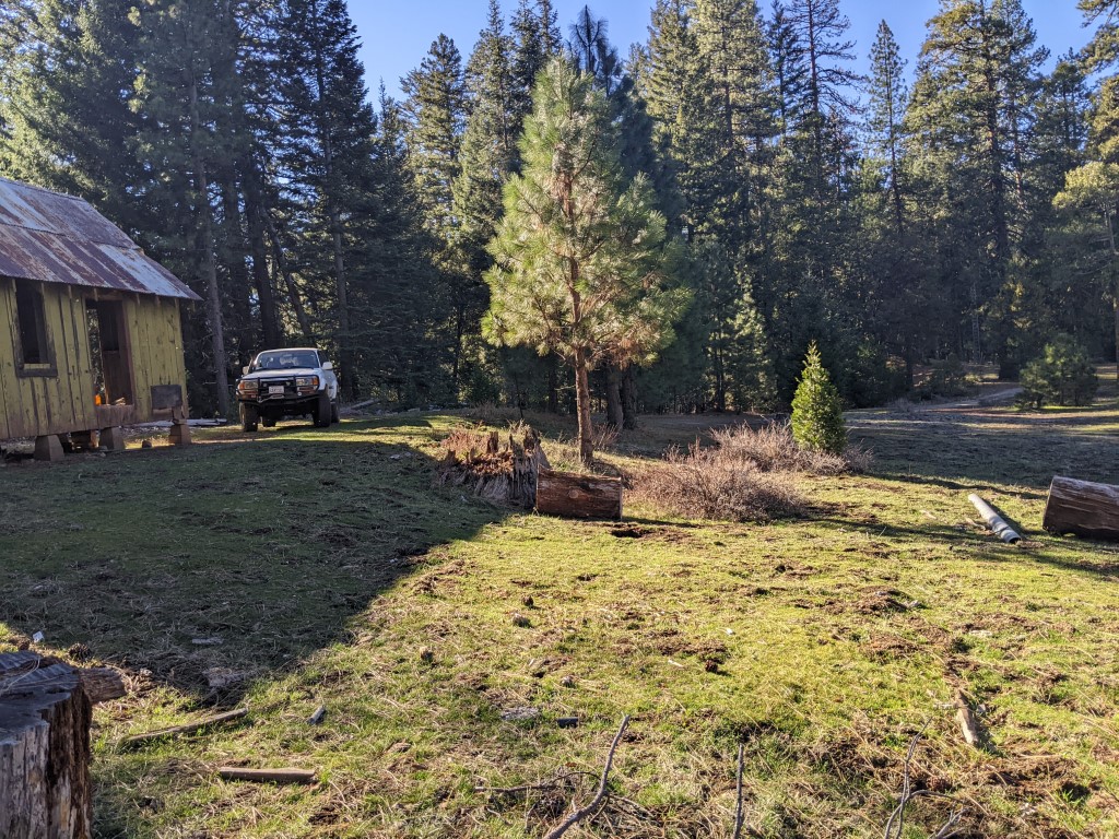 White Rock cabin and meadow